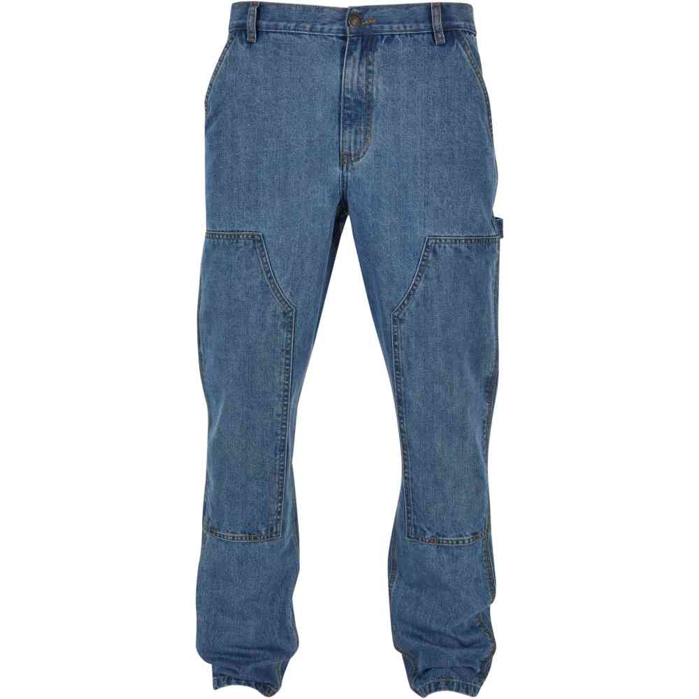 Urban Classics - Double knee jeans Pants standard fit - Blue